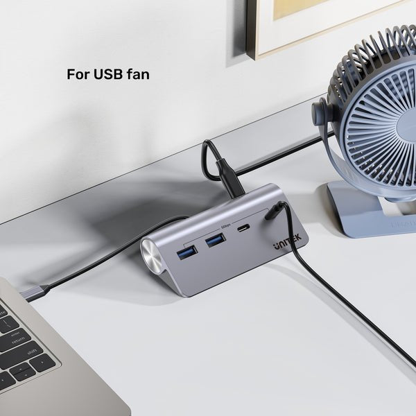 EAN 4894160058546 - UNITEK H1337AGY01 hub de interfaz USB 3.2 Gen 1 (3.1 Gen 1) Type-C 5000 Mbit/s Gris imagen 8