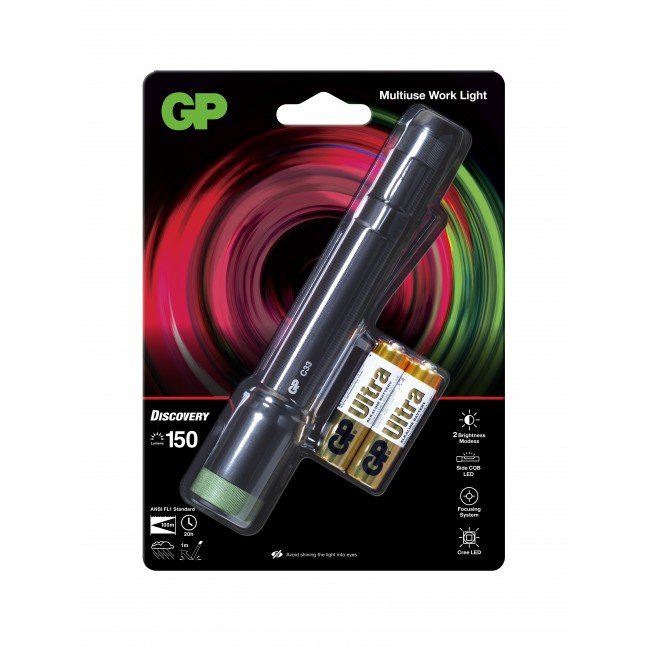 Mini Linterna Gp C33 150 Lumen 2 X Aa 260gpact0c33000