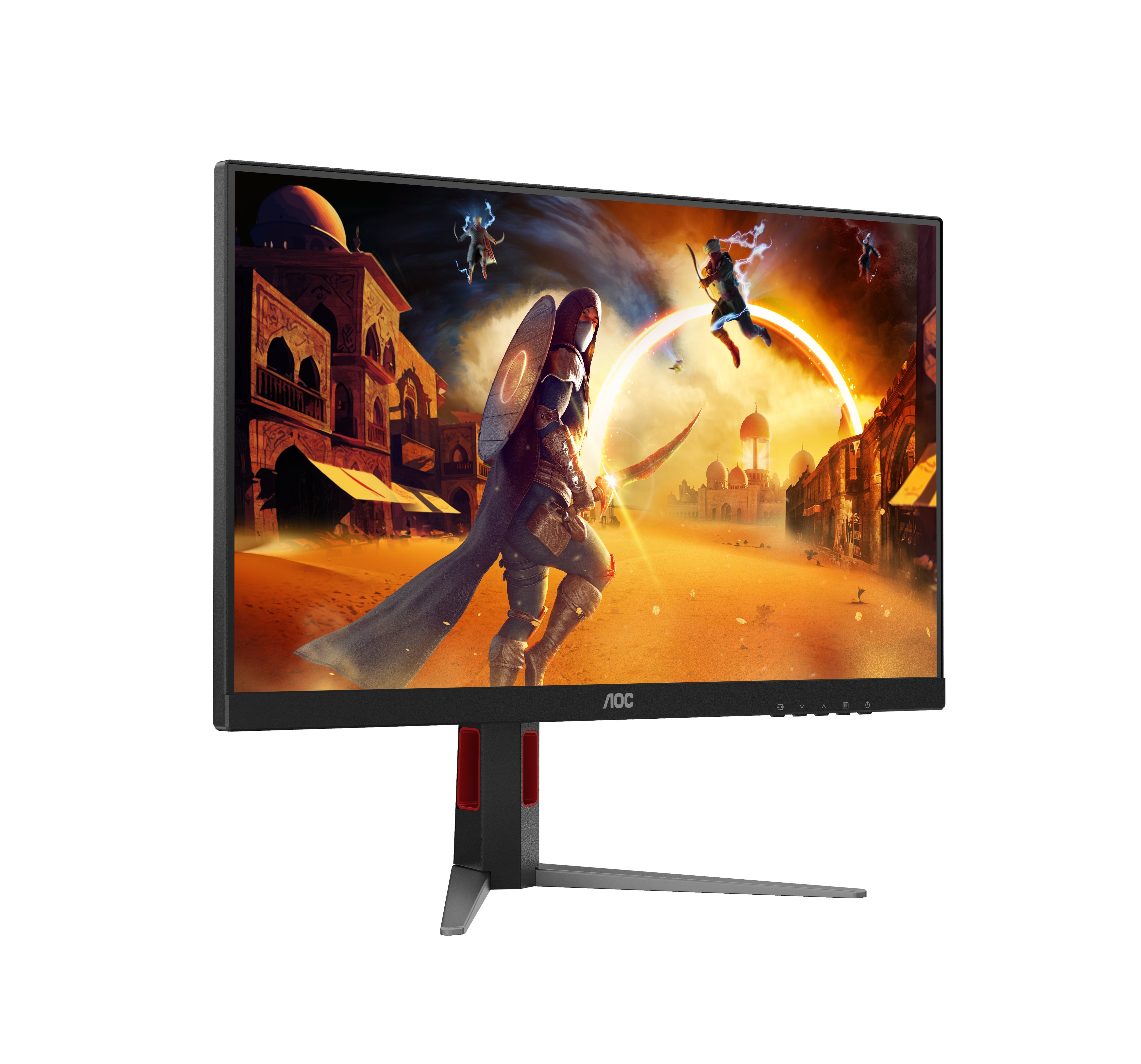 Monitor Aoc 27" 27g4ha 1920 X 1080 Pixeles Full Hd Led Negro, Rojo