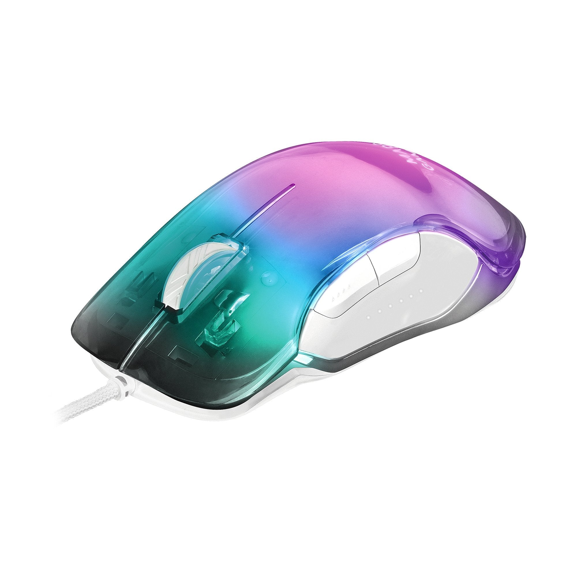Ratón Gaming Mars Gaming Mmgloww Hasta 12800 Dpi Blanco