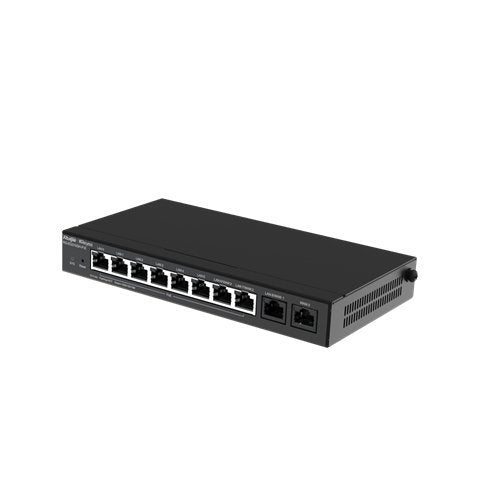 Reyee Desktop 10-Port Full Gigabit Router, Providing One Wan Port, Six Lan Ports, And Three Lan/Wan