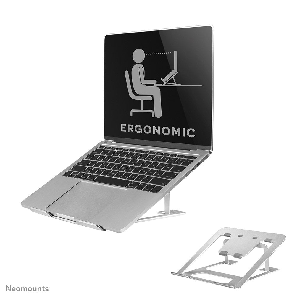 Newstar Soporte Portatil De Hasta 17 "Max 10kg, Plegable, Plata