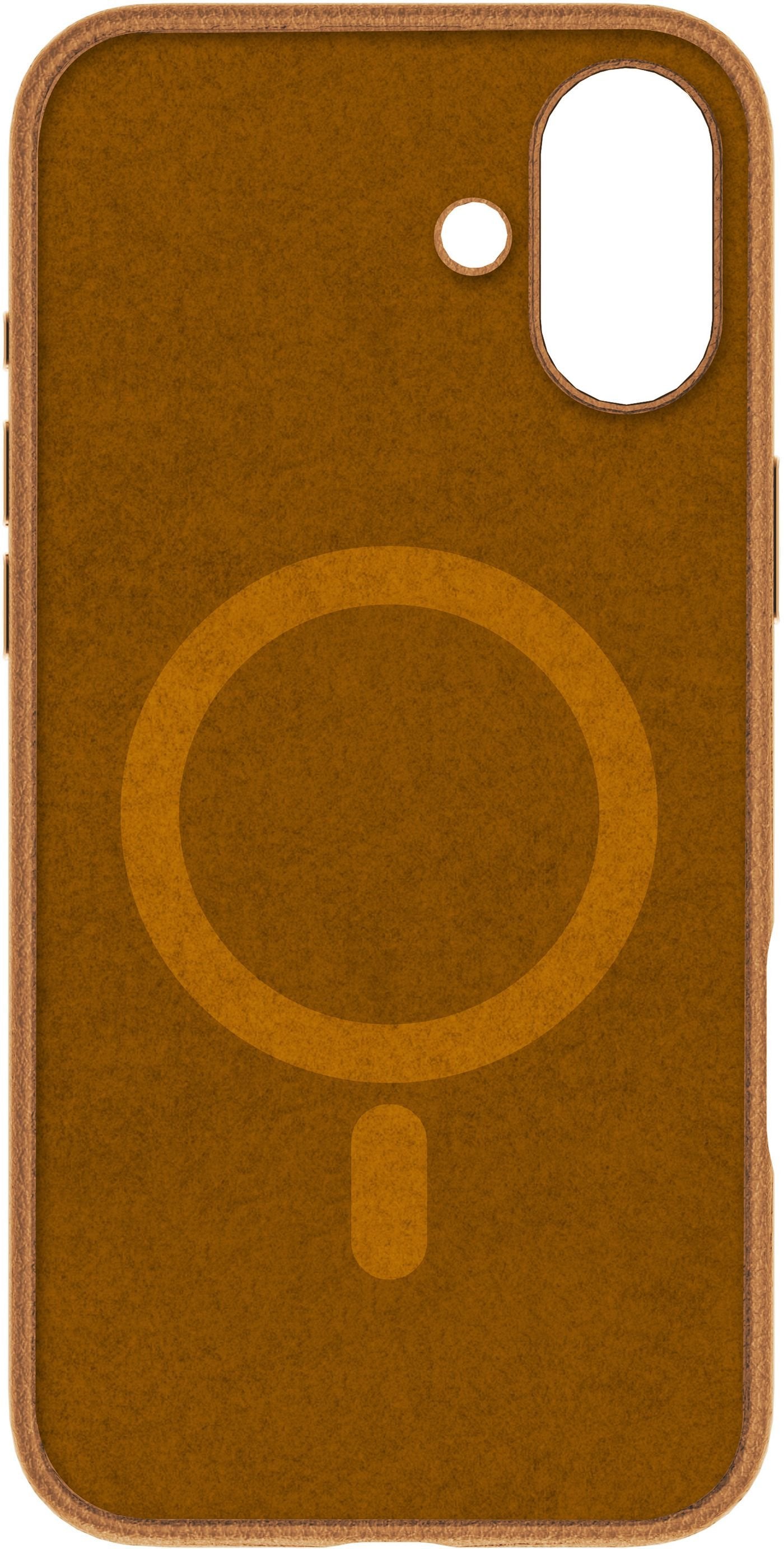Infinite Venice Iphone 16 Brown Leather Magnetic Cover.