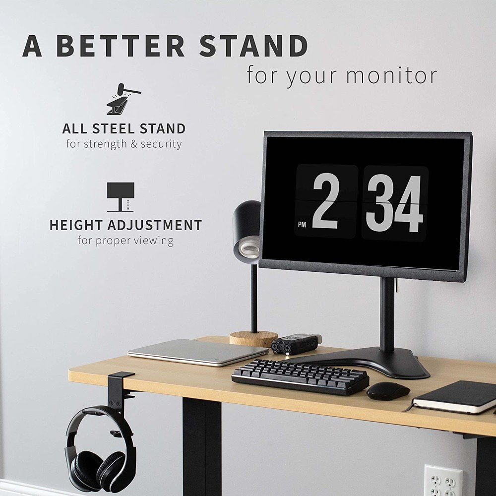 Techly Ica-Lcd 2500 Soporte Para Monitor 68,6 Cm (27") Negro Escritorio