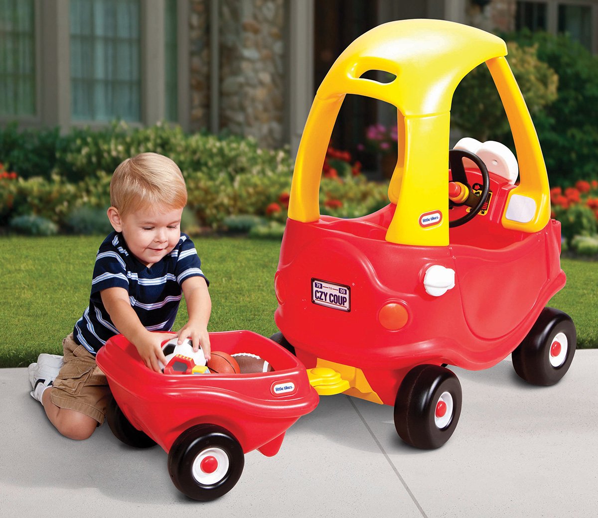 EAN 0050743170324 - Little Tikes Cozy Coupe Trailer Correpasillos con forma de vagón imagen 3