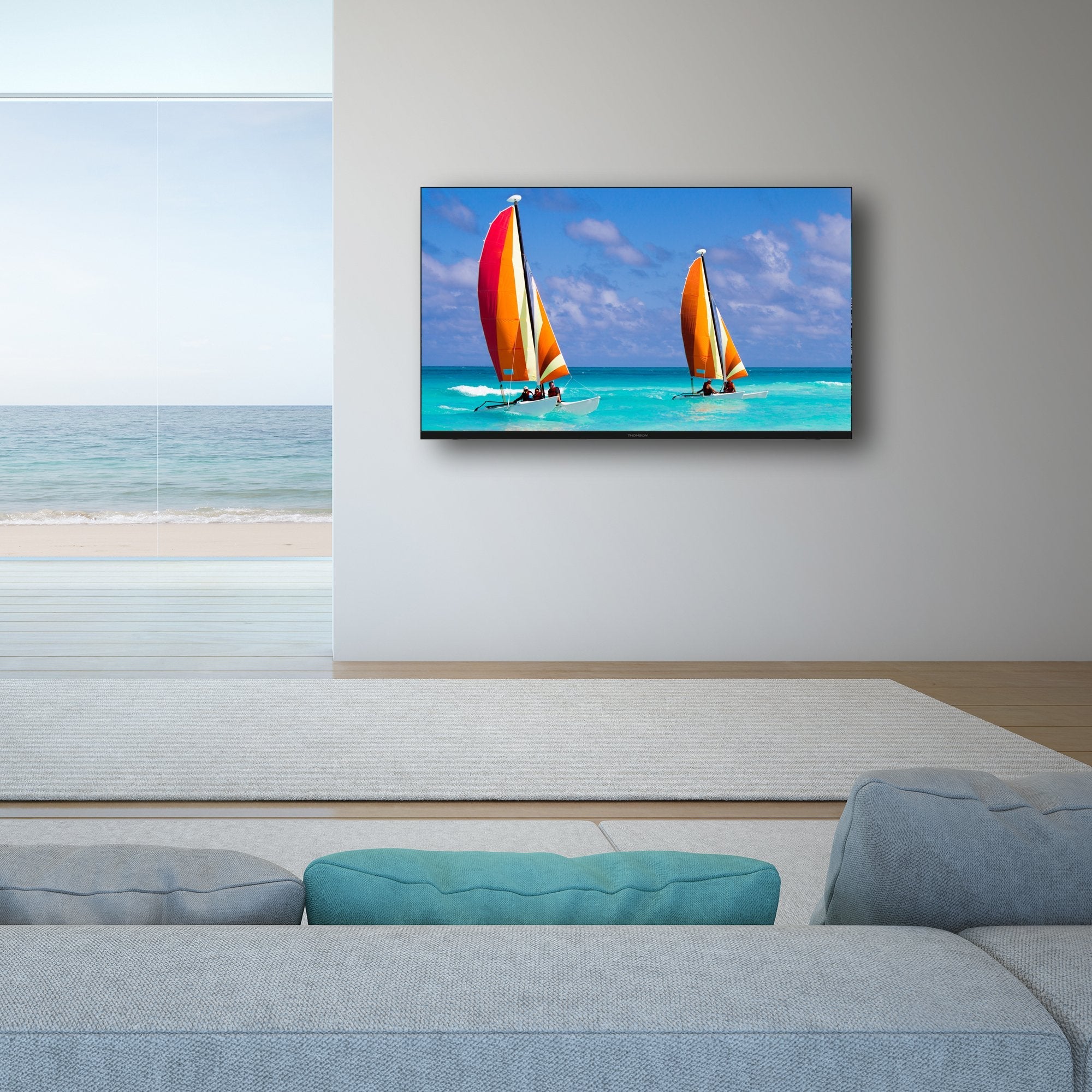 Televisor 40´´ Thomson 40fd2s13 Fhd 1920x1080 3xhdmi 2xusb Audio 16w Vesa 200x200