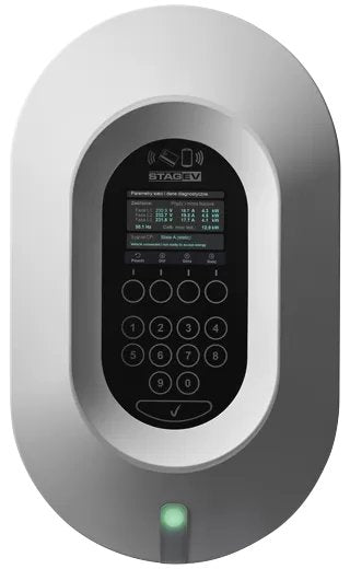 Cargador De Batería Stag Ev Stag-Ev-Wb-11kw Para Vehículos 230/400 V Ac (L-N / L-L), 3-Phase Grafito, Blanco