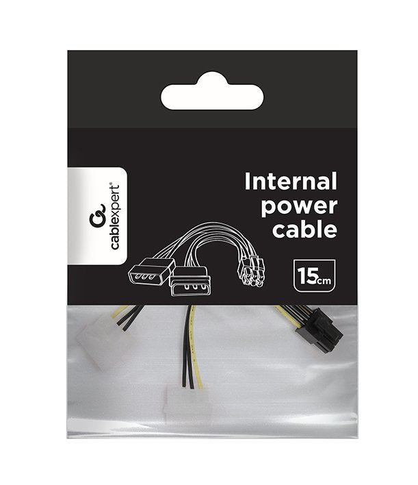 Gembird Cable De Alimentacion 5.25 X2 Molex A Pci 6 Pines 0.15m Cc-Psu-6