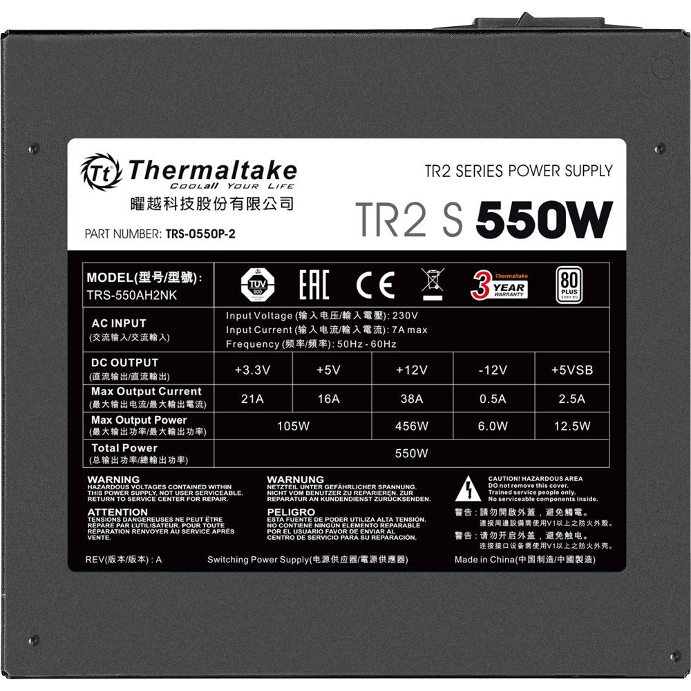 Netzteil Thermaltake Tr2 S 550w Atx 80+ Negro Retail