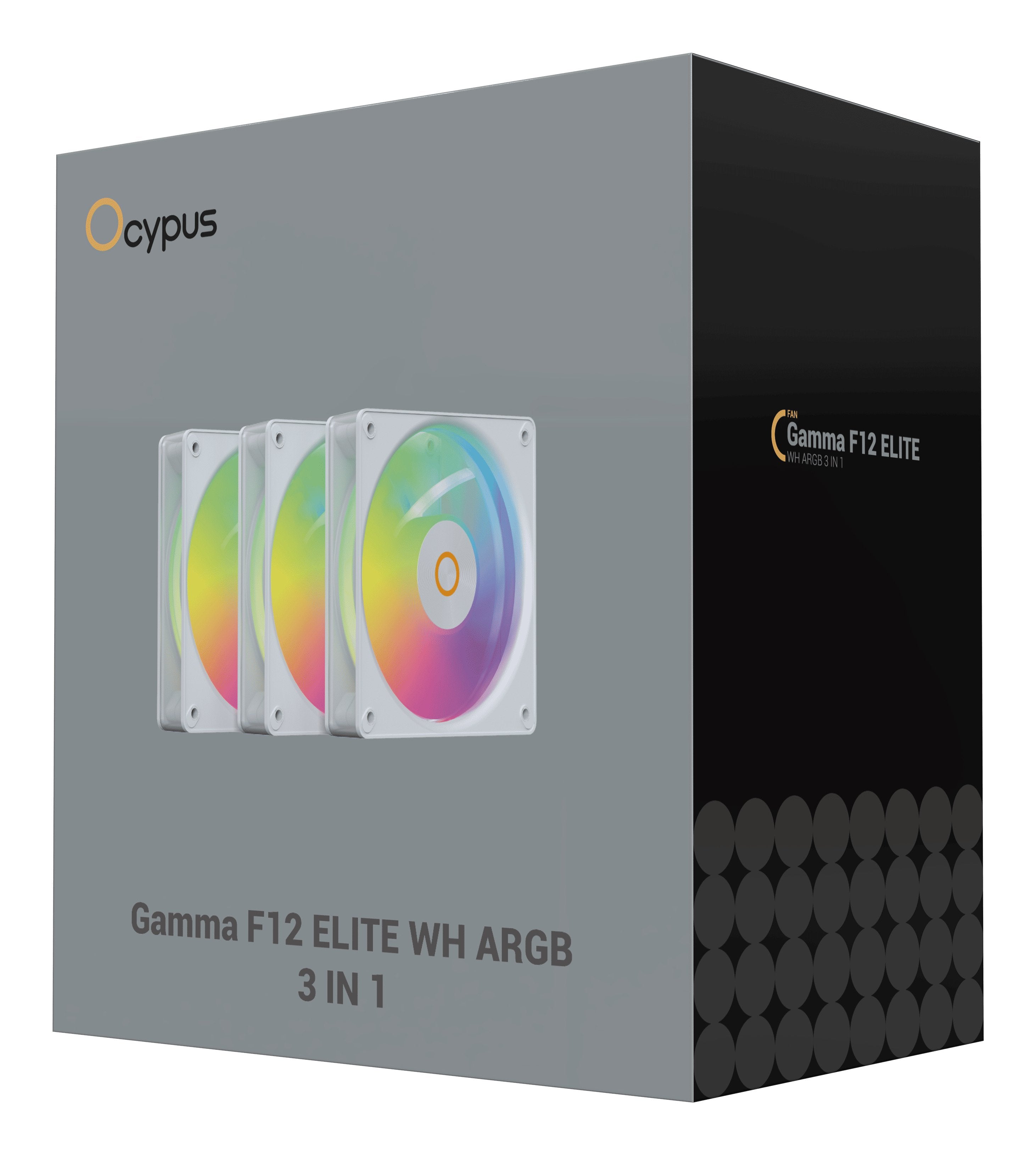 Ocypus Gamma F12 Elite Argb (Blanco, Pack De 3, 120 Mm) Gamma-F12-Wh3am00e-Gl