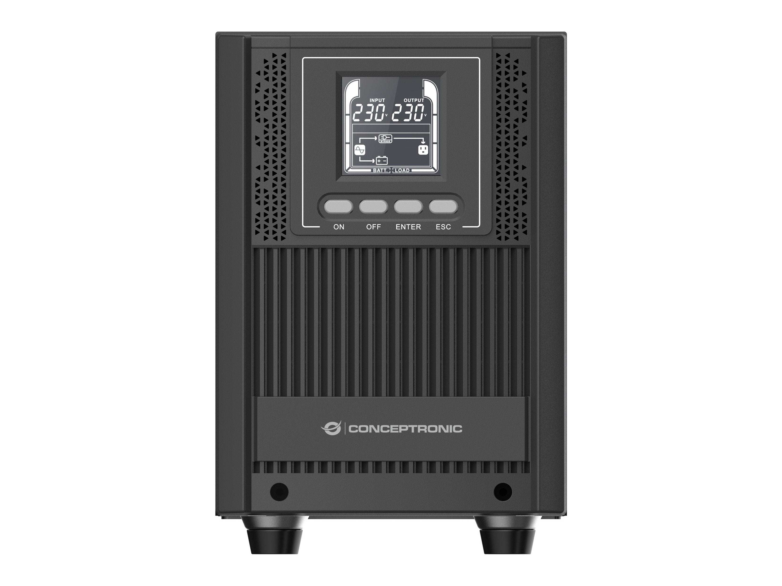Conceptronic Zeus52es2k Sistema De Alimentación Ininterrumpida (Ups) Doble Conversión (En Línea) 2 Kva 1800 W 4 Salidas Ac