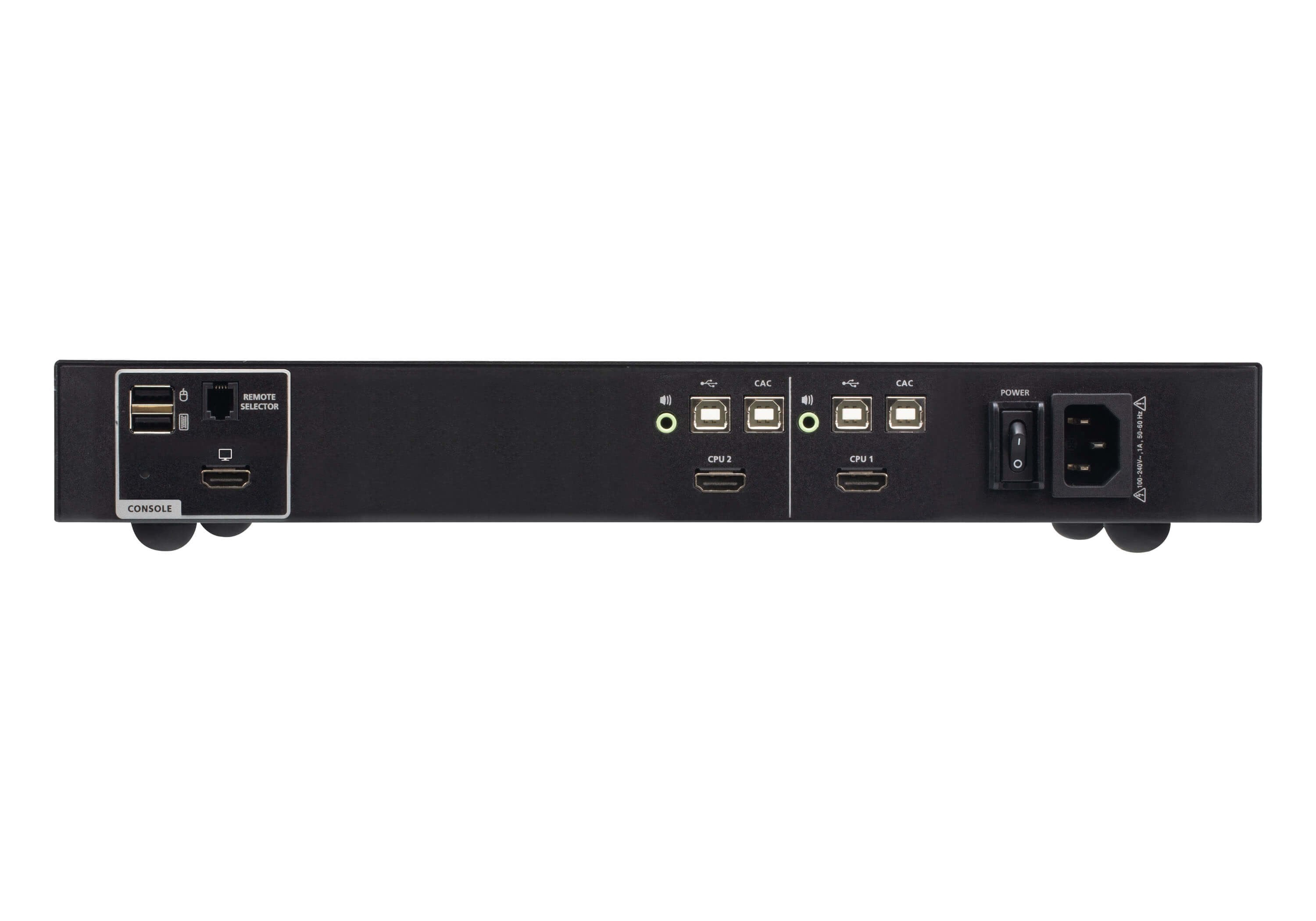 2-Port Usb - 4k Hdmi Secure Kvm Switch With Card Reader