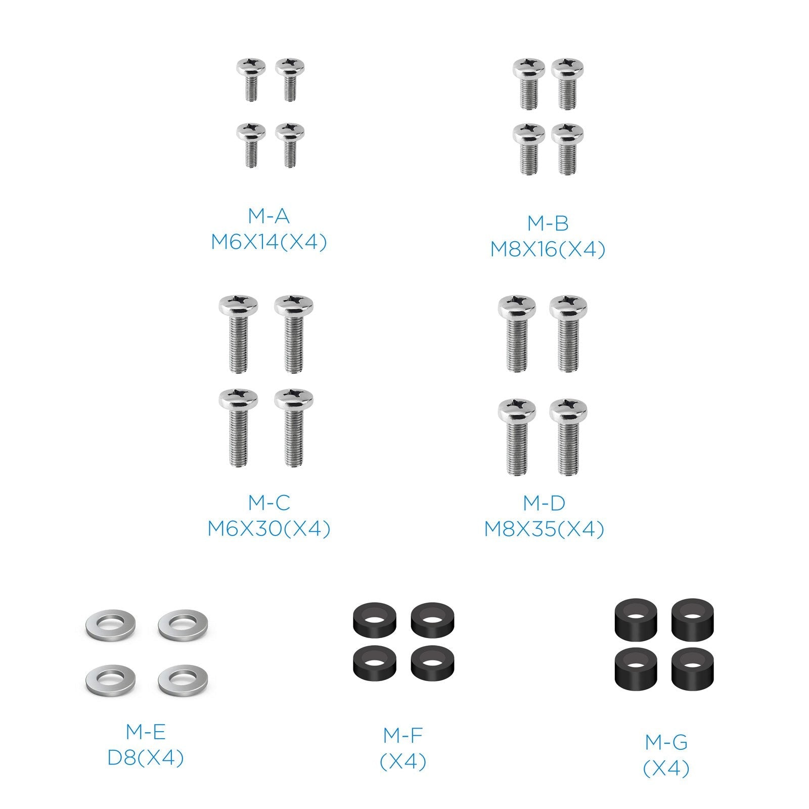 Tooq Soporte Suelo Ruedas "Coloso" 37-100" - Negro