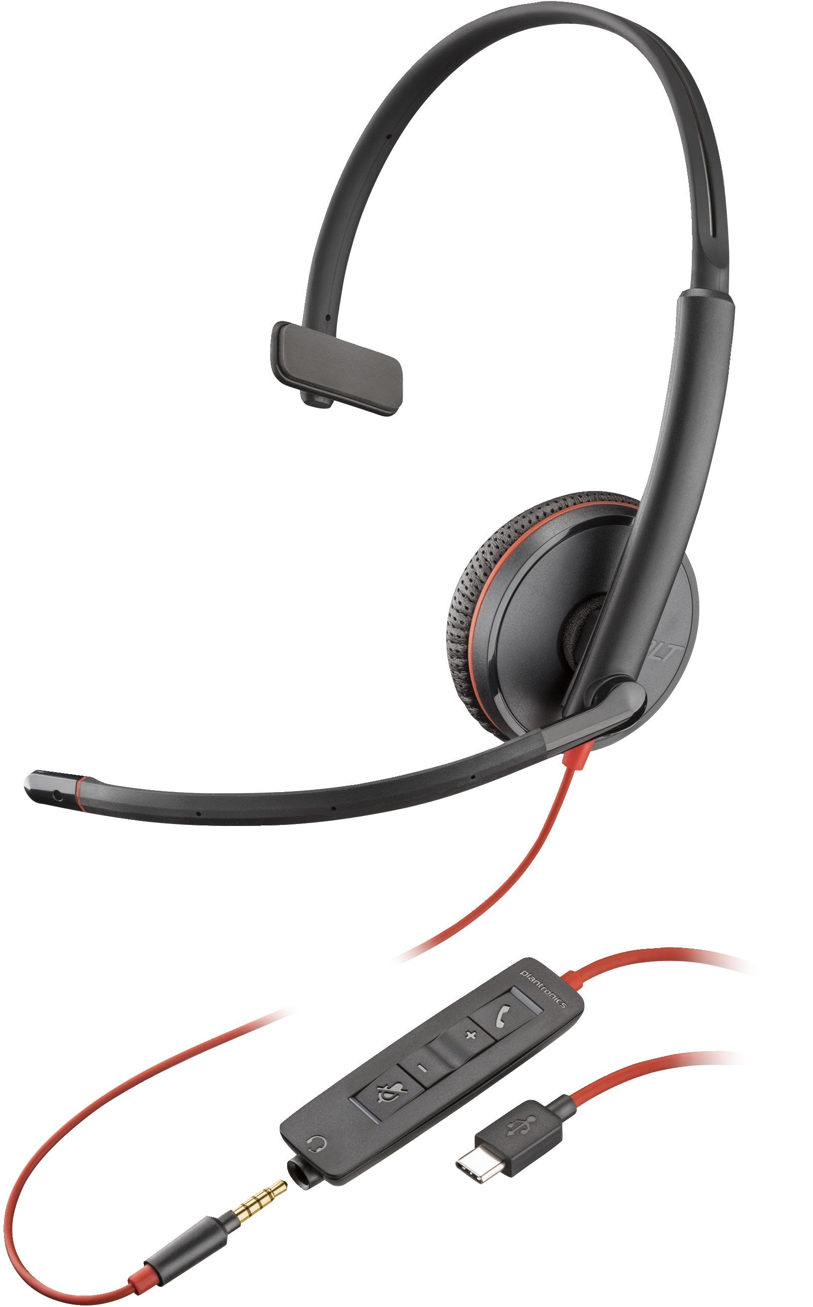 EAN 0197497213805 - Poly Blackwire C3215 Monaural Headset +Carry Case (Bulk) Alámbrico Diadema Oficina/Centro de llamadas USB imagen 1