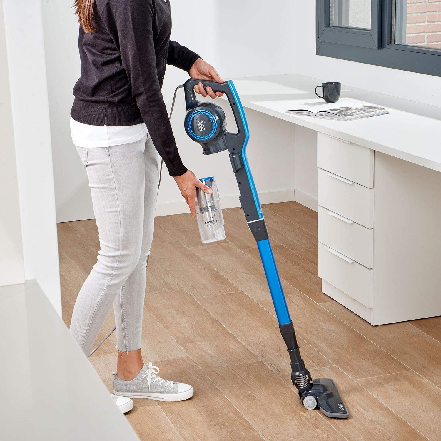 EAN 8432406480032 - Black & Decker BXVMS600E aspiradora de pie y escoba eléctrica Aspiradora escoba Corriente alterna Secar C imagen 6