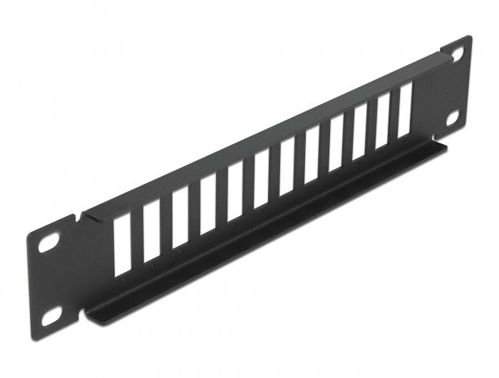Delock 10 Lwl Patchpanel 12 Port Für Sc Duplex Lc Quad 1 He Schwarz