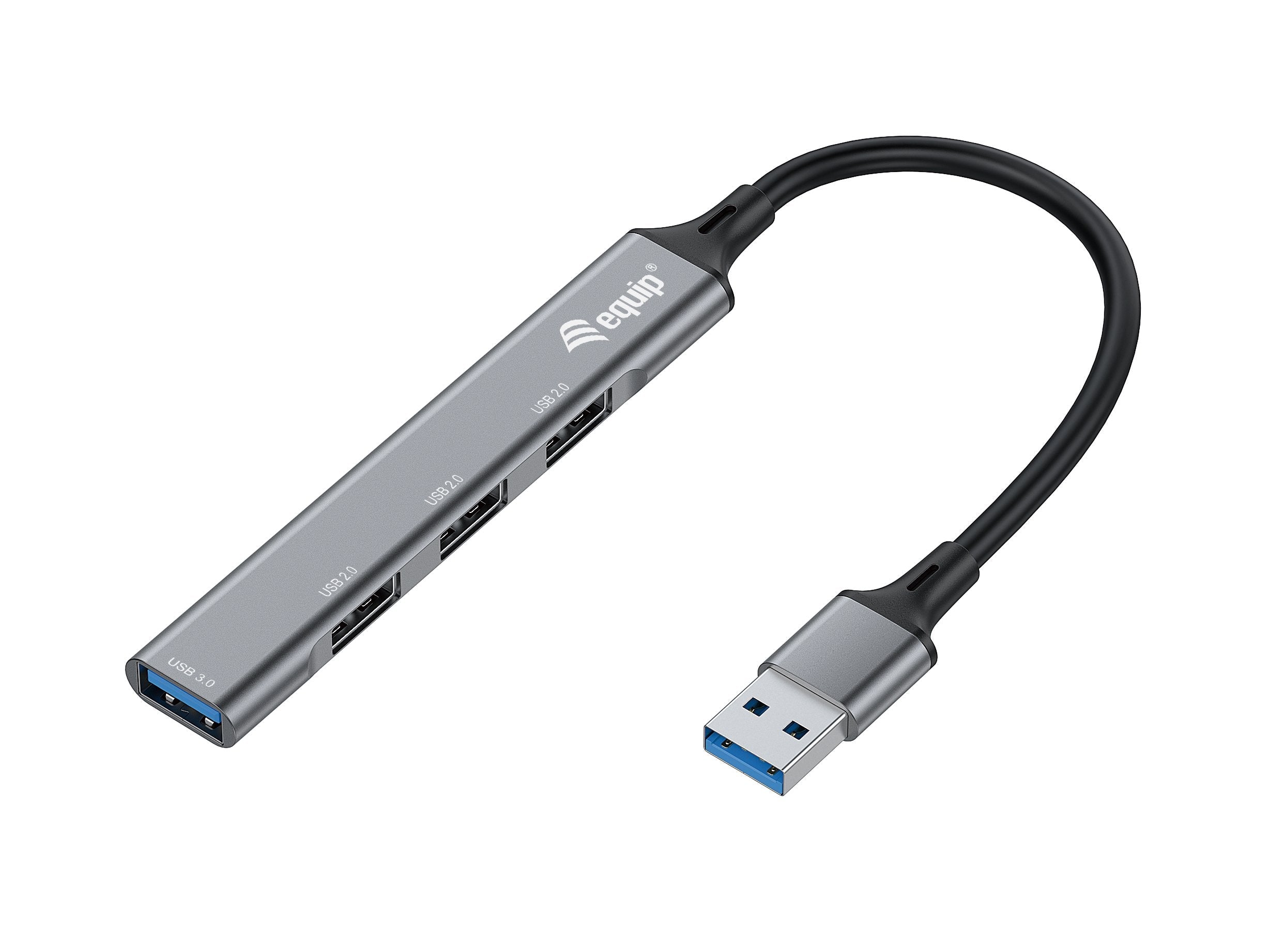 Hub Usb Equip Life Usb 1 Puerto Usb 3.0 3 Puertos Usb 2.0 Carcasa Aluminio