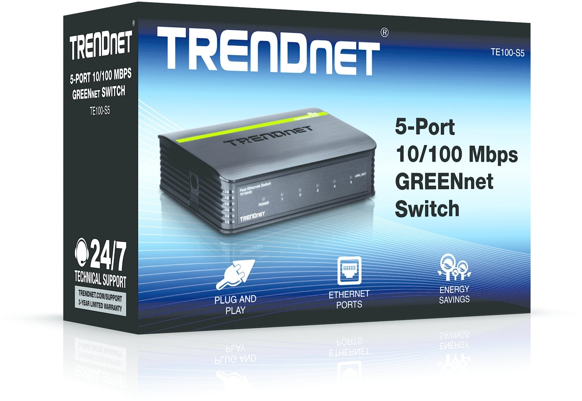 Trendnet 5-Port 10/100mbps Switch No Administrado