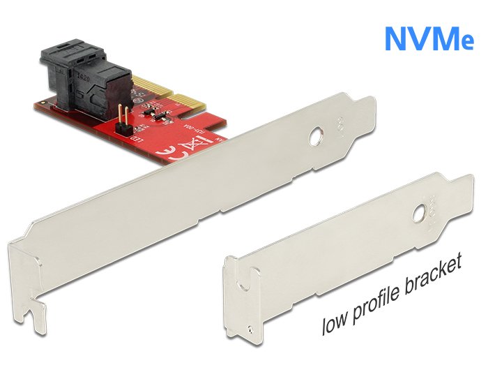 Delock Tarjeta Pci Express X4 1 X Sff-8643 Nvme Interna - Bajo Perfil