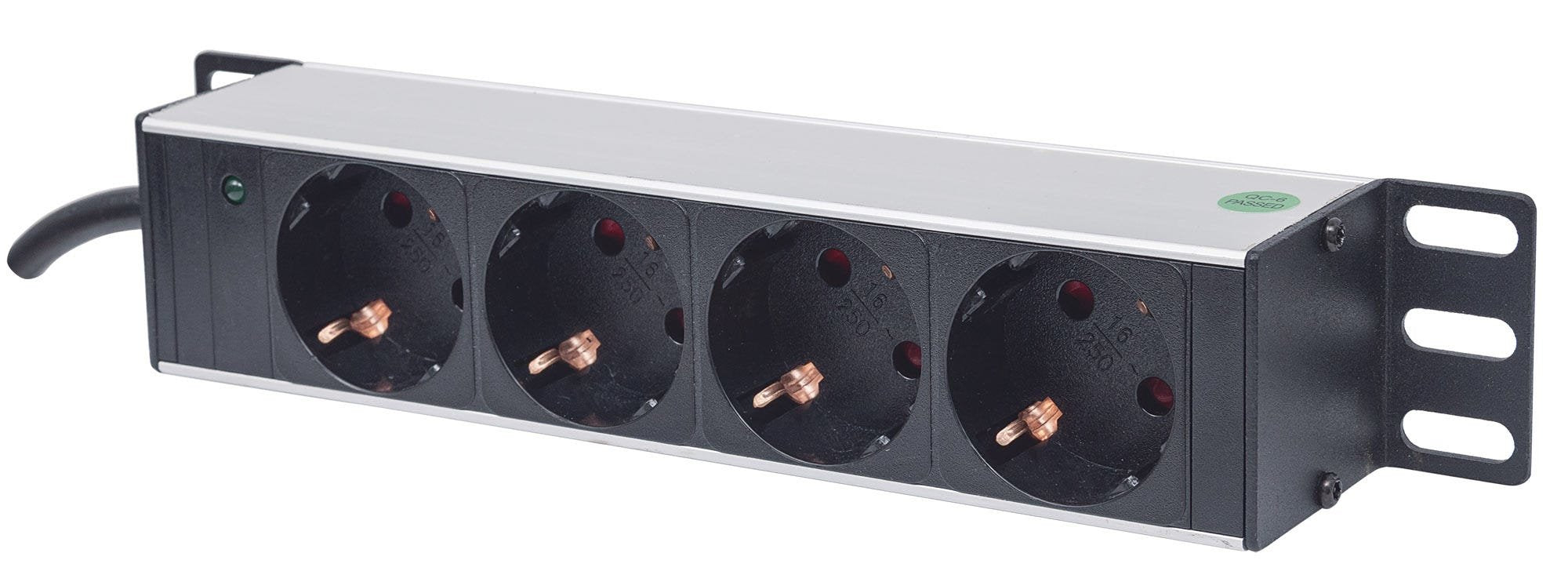 EAN 0766623714020 - Intellinet 714020 unidad de distribución de energía (PDU) 4 salidas AC 1U Gris imagen 1