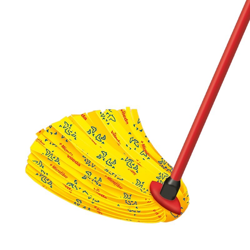 EAN 4023103094192 - Vileda 4023103094192 accesorio para trapeador Cabezal de fregona Rojo, Amarillo imagen 1