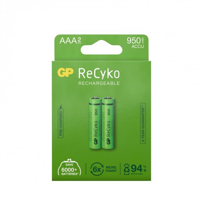 Gp Pila Recargable Lr03 Aaa 1.2v Ni-Mh 1000mah Blister De 2