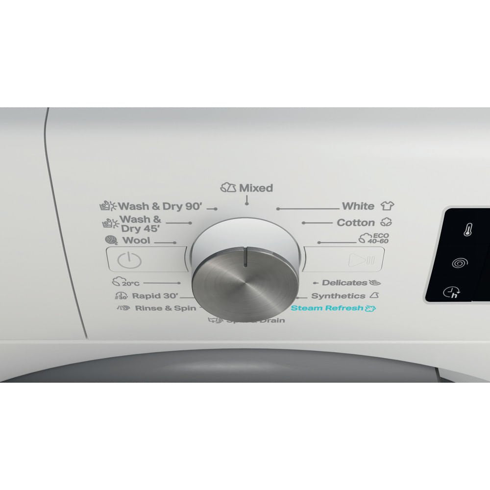 EAN 8003437057328 - Whirlpool FFWDB 864489 SV EE lavadora-secadora Independiente Carga frontal Blanco imagen 7