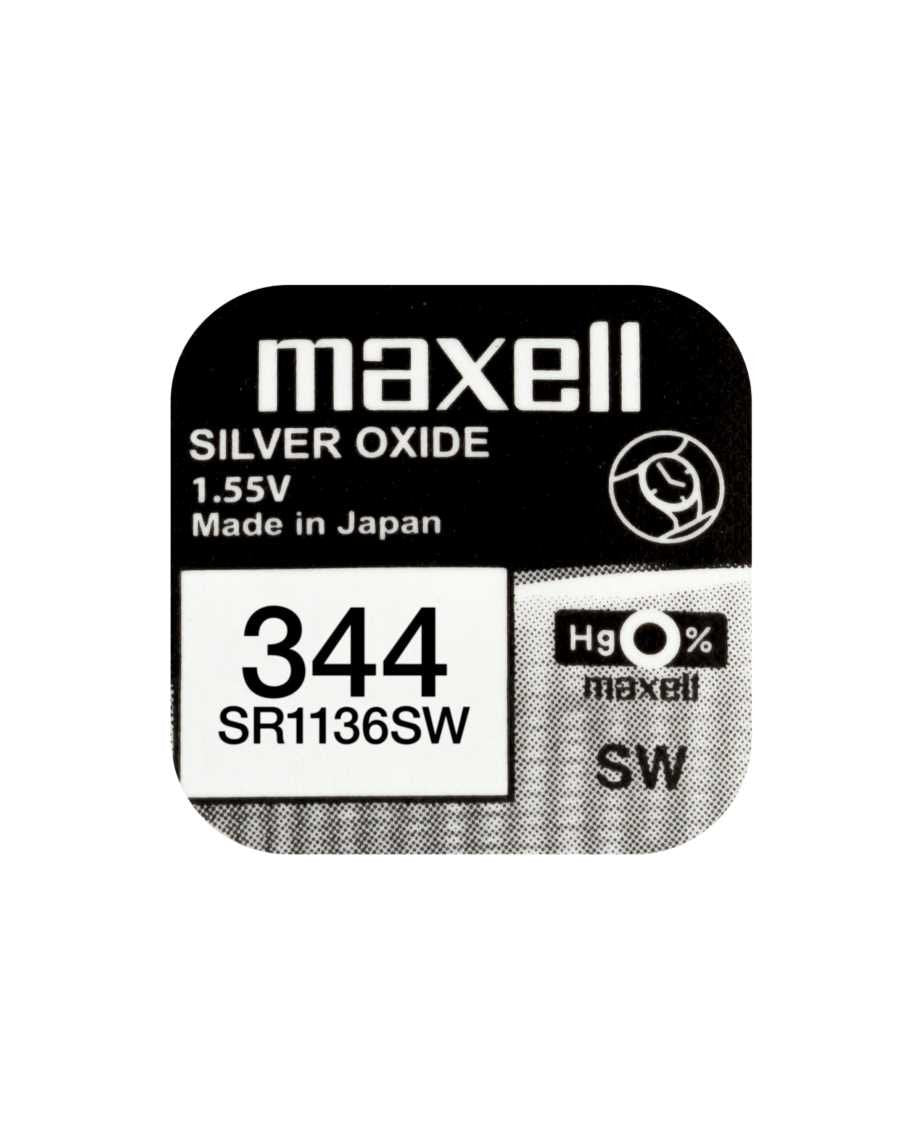 Maxell Pila Oxido Plata (344) Sr1136sw Blister*1 Caja 10 Eu 0% Mercurio