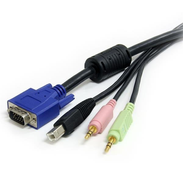 Startech Cable Kvm Audio Y Video 1,8m Todo En Uno