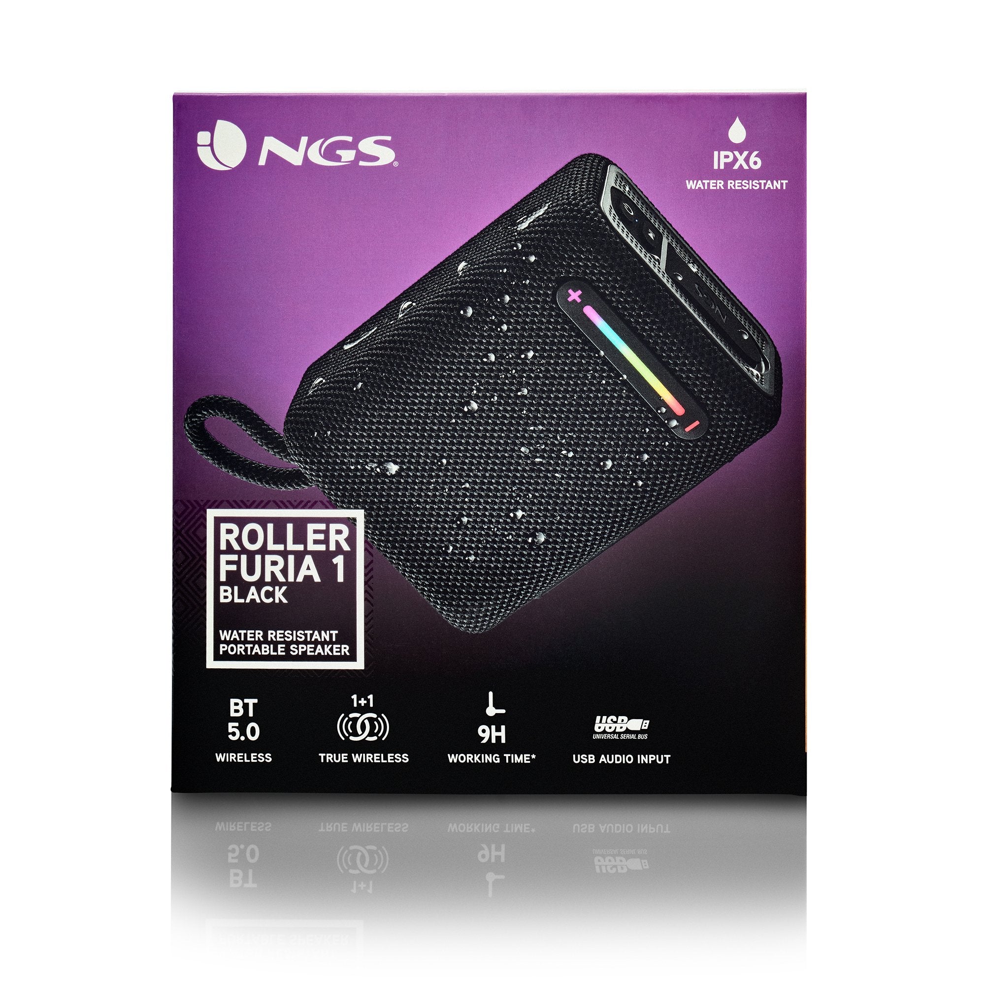 EAN 8435430623727 - NGS ROLLER FURIA 1 Altavoz portátil estéreo Negro 7 W imagen 4
