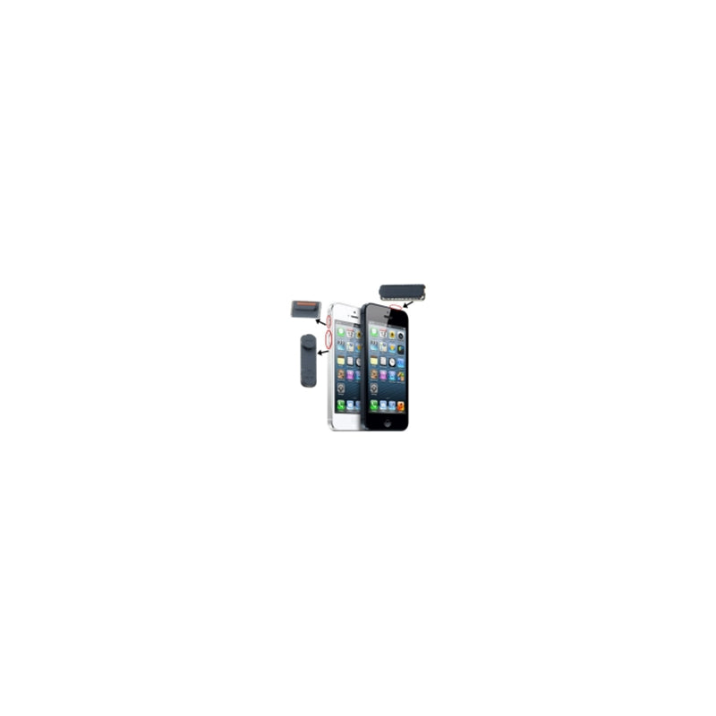 3 In 1 Pulsanti Power Mute Volume Per Iphone 5 Nero