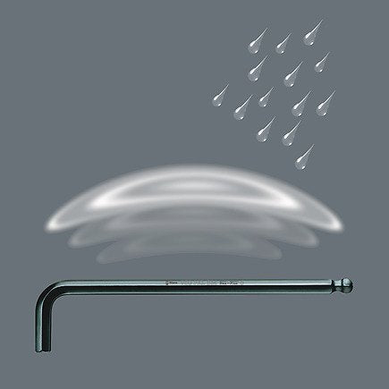 Wera 950/13 Hex-Plus Imperial 1 Angle Wrench Set Blacklaser