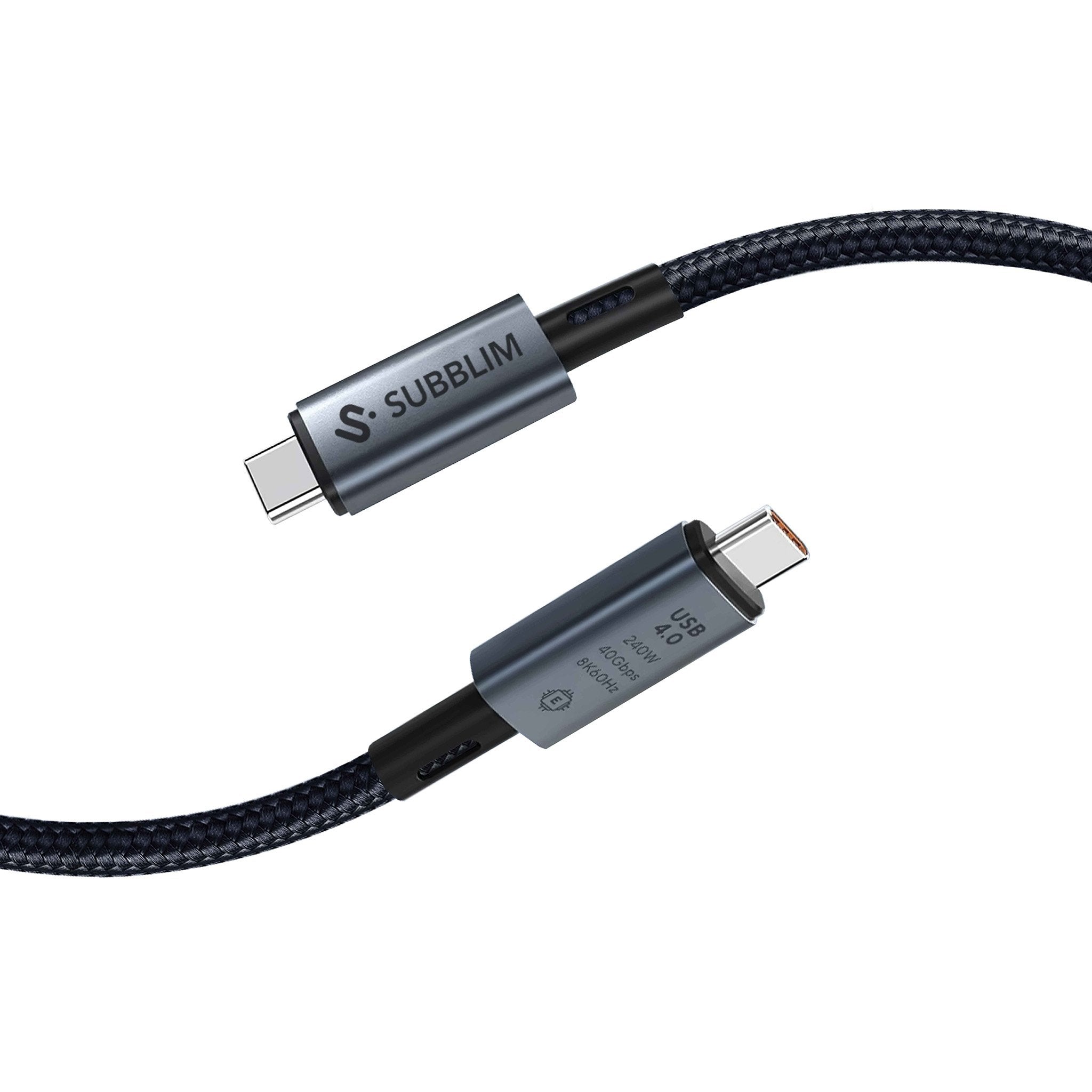 EAN 8436586743611 - SUBBLIM SUBCAB-C24010 cable USB USB4 Gen 3x2 USB C Negro imagen 7