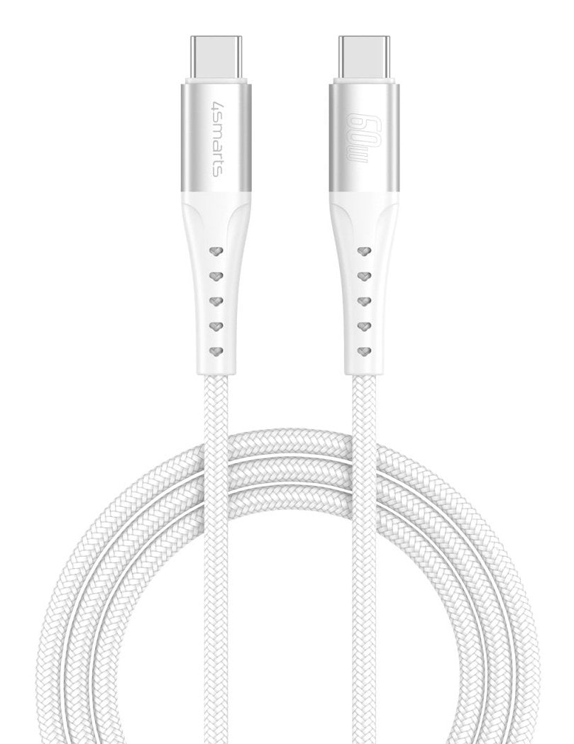 4smarts Usb-C Cable Primecord 60w 1,5m, Blanco