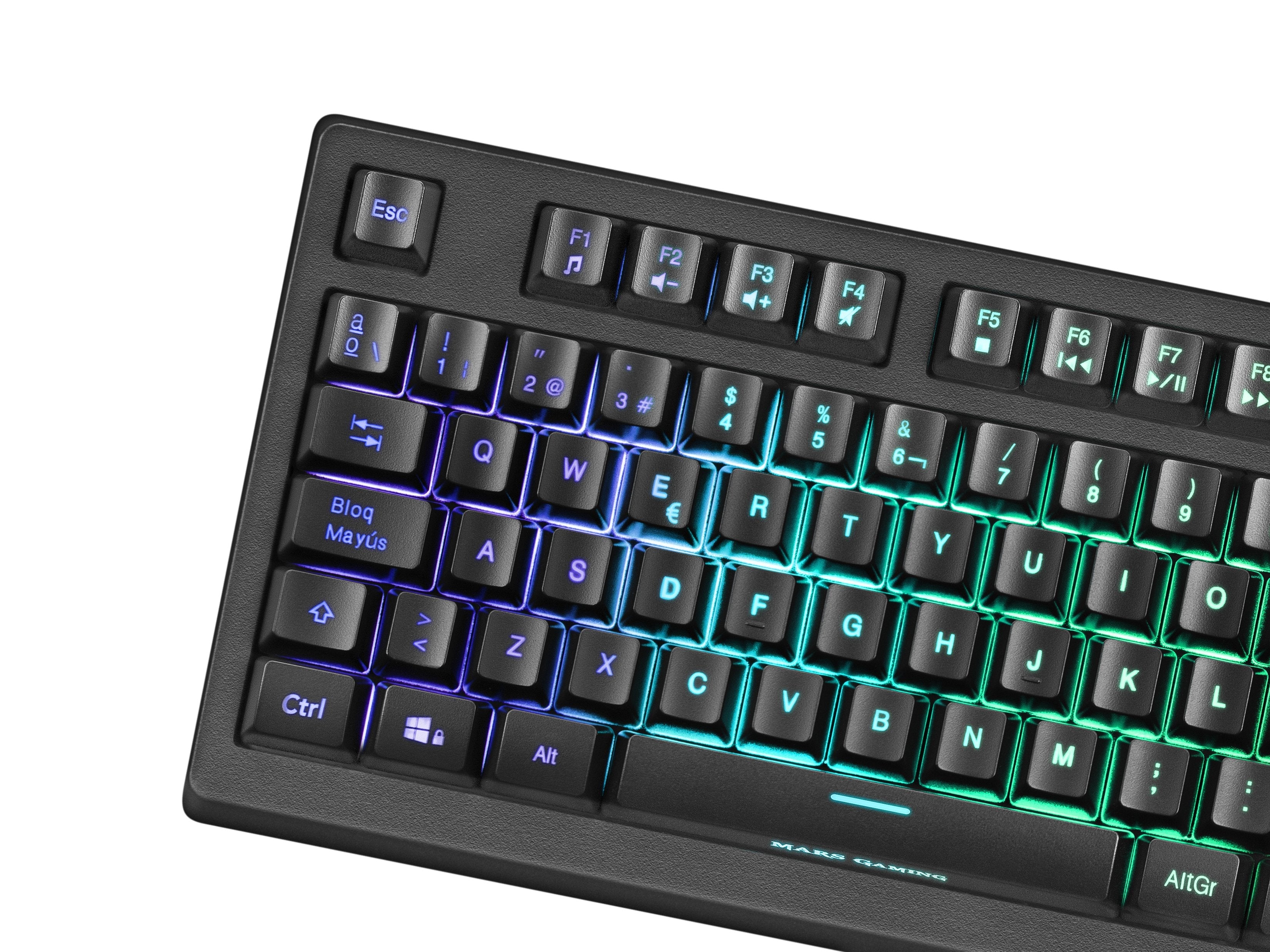 Teclado Gaming Semimecánico Mars Gaming Mkrevo