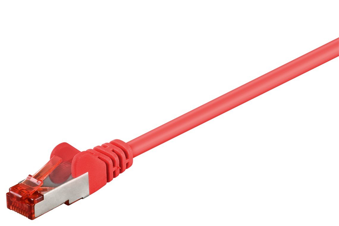 Digitus Cable De Red Cat6 1,0m Rojo S/Ftp 2xrj45, Lsoh, Cu