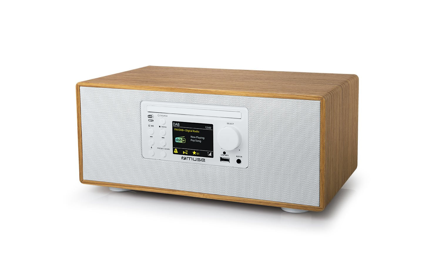 EAN 3700460208431 - Muse M-695 DBTW Personal Digital Blanco, Madera imagen 1