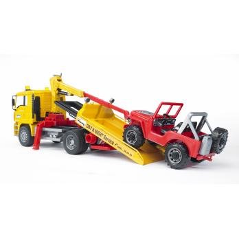 EAN 4001702027506 - BRUDER MAN TGA Breakdown truck with cross country vehicle imagen 3