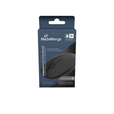 EAN 4260664878612 - MediaRange MROS268 ratón Hogar Ambidextro Óptico 2400 DPI imagen 2