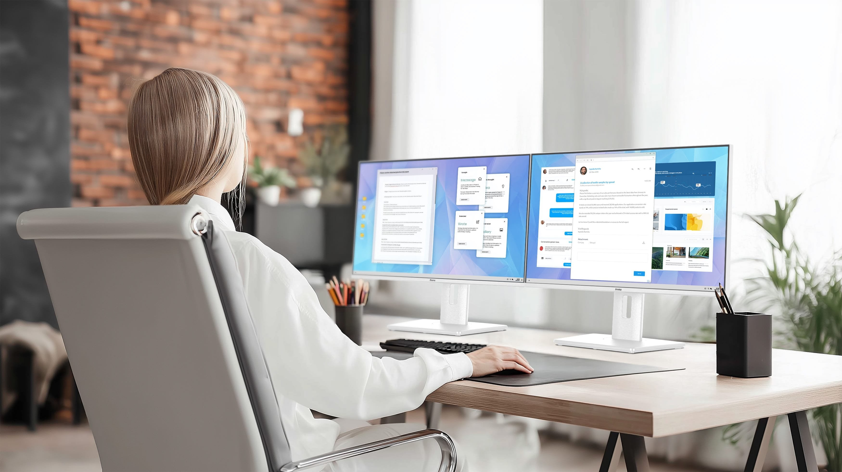 Iiyama 60.5cm 24" Xb2497hsu-W1 16:10 Hdmi+Dp+2xusb-C