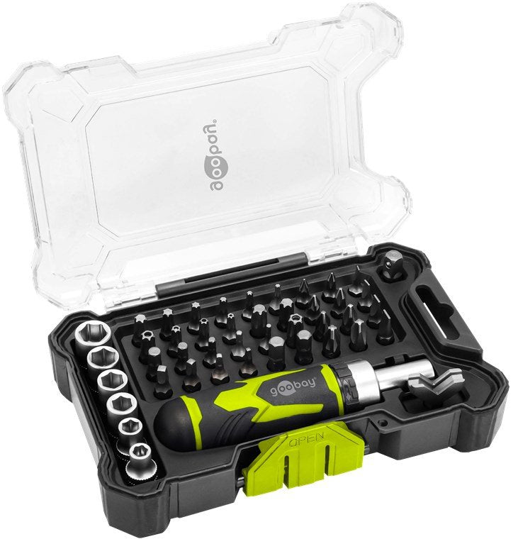 Juego De Destornilladores Con 43 Puntas
Juego De Herramientas Para Atornillar, Montar Y Hacer Bricolaje