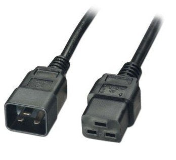 Bachmann Netzcable Iec320 C19-C20 16a 250v Kaltgerteanschluss Schwarz 0,5m