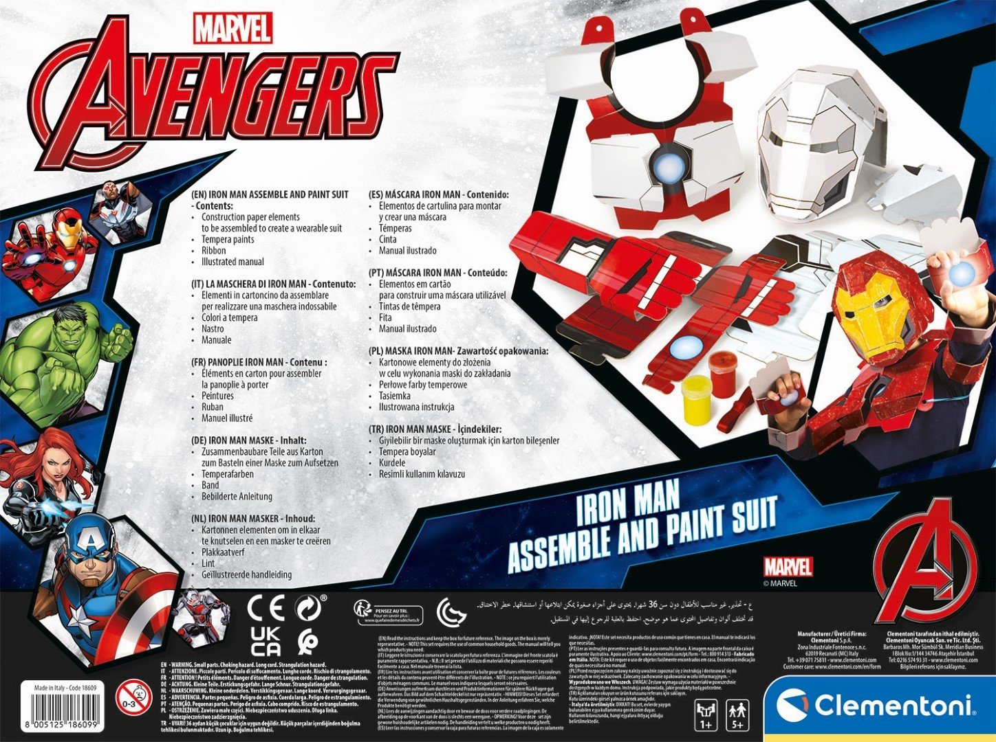 Mascara Iron Man Vengadores Avengers Marvel