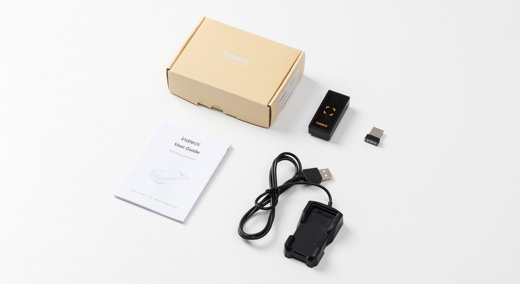 EAN 6976521111058 - Inateck BCST-46 Lector de códigos de barras portátil 1D/2D CMOS Negro imagen 2