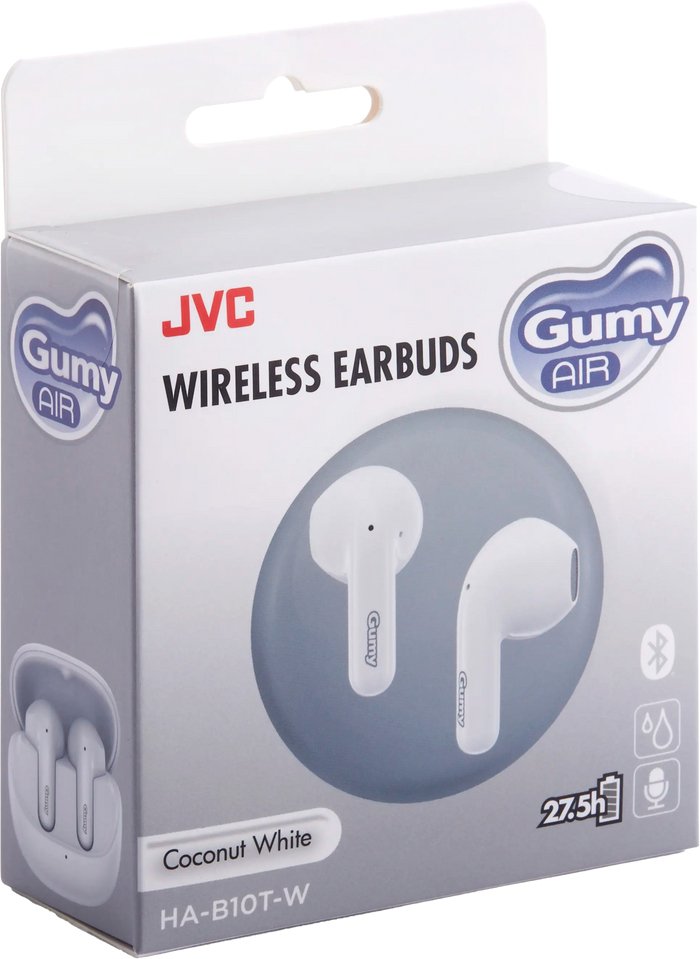 Auriculares Jvc Ha-B10t Color Coco Gomoso Blanco