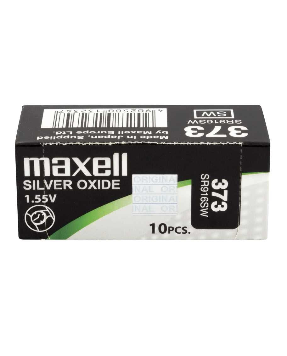 Maxell Caja 10 Pila Oxido Plata (373) Sr916sw Blister*1 Eu 0% Mercurio