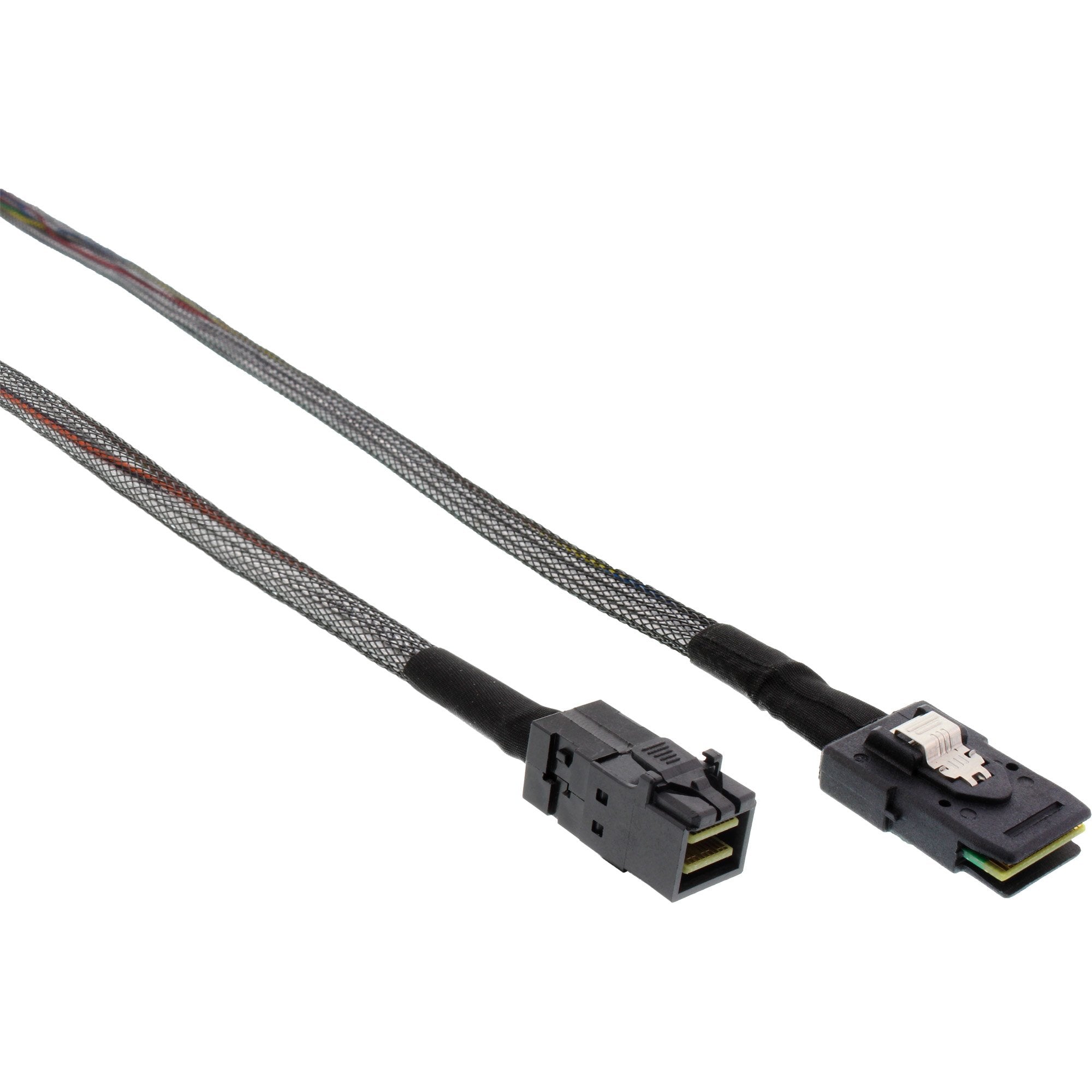 Cable Inline Mini Sas Hd Sff-8643 A Sff-8087 Con Banda Lateral De 1 M