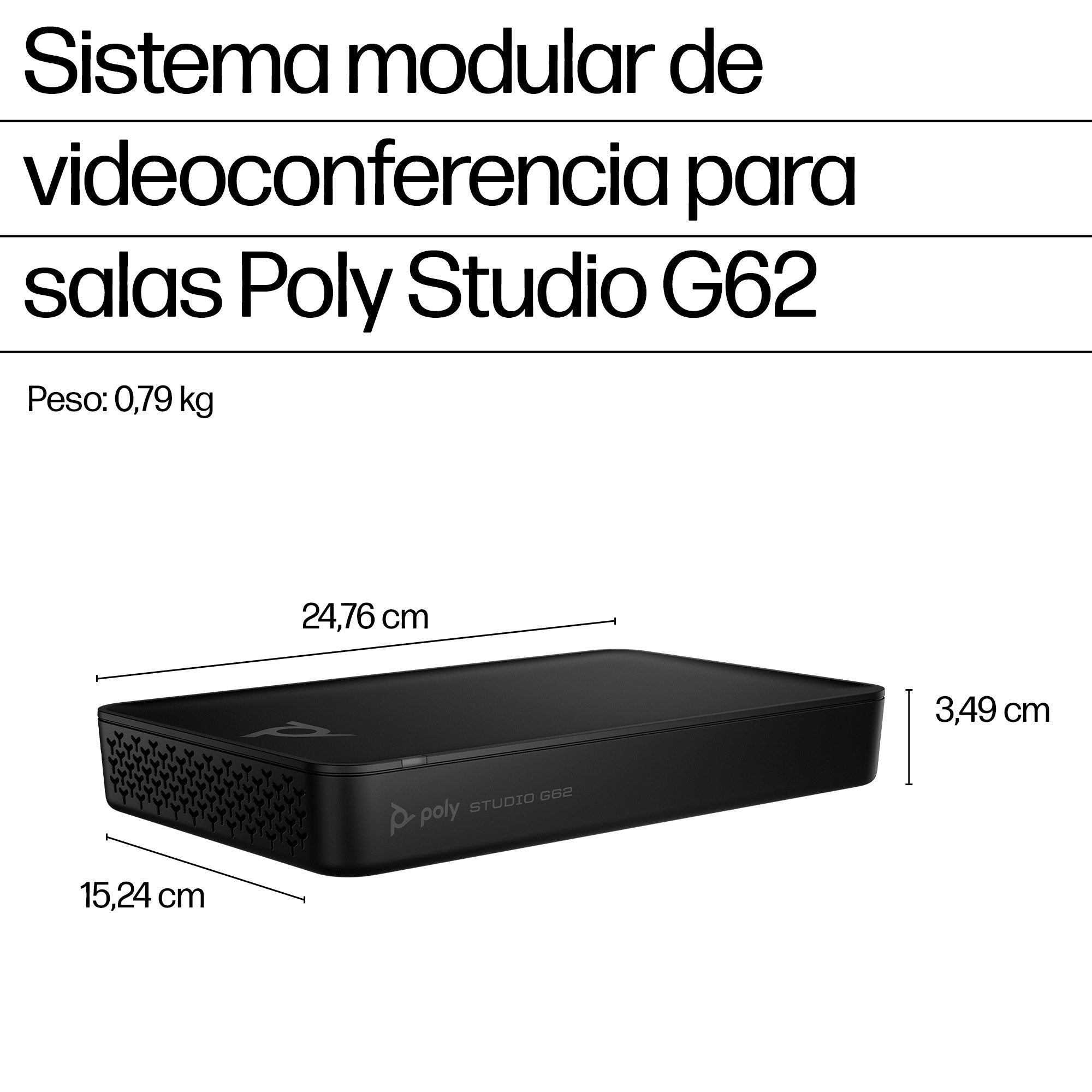EAN 0197961147308 - HP Poly Studio G62 Video Conferencing System With Mounting Plate Kit No Power Cord TAA sistema de video c imagen 4