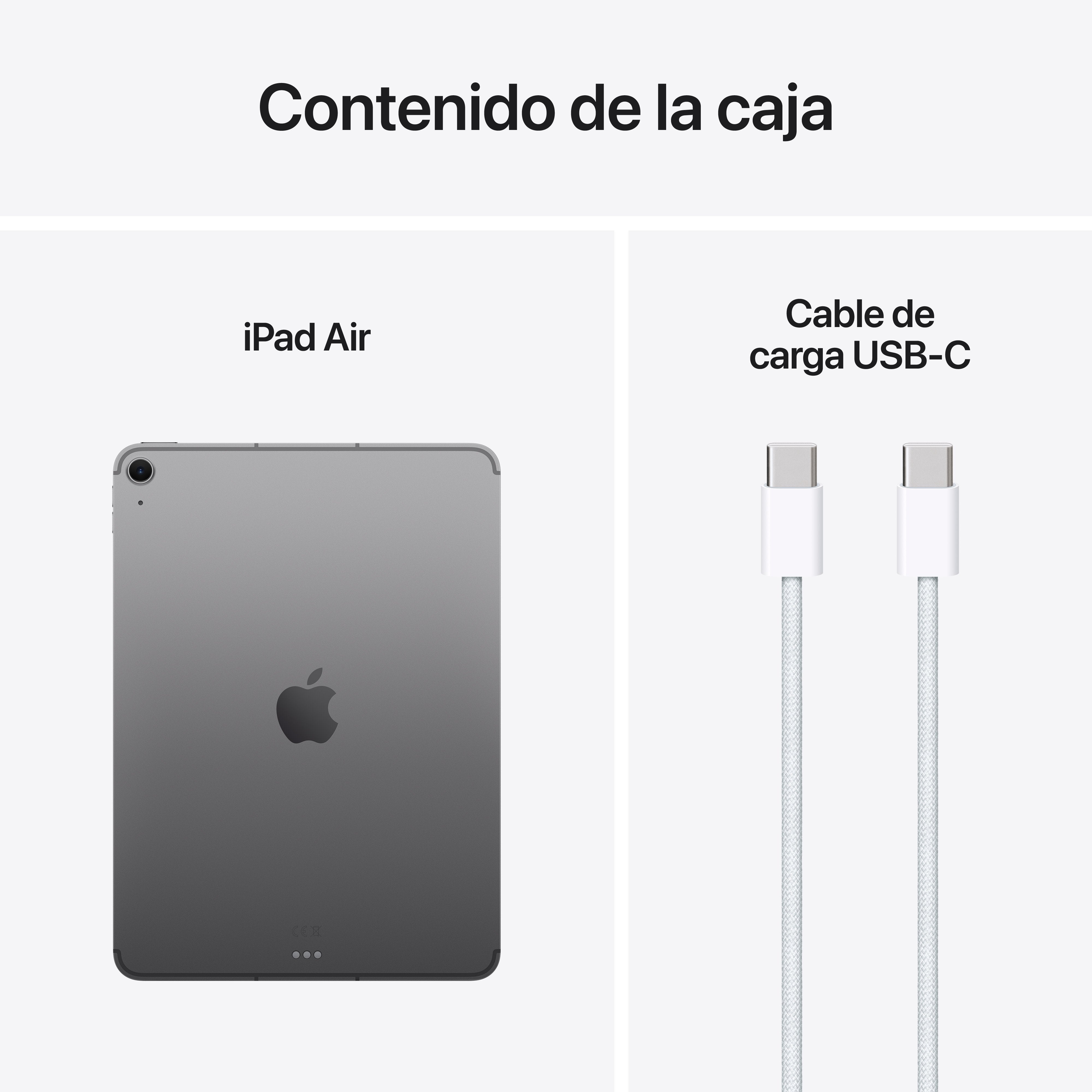 EAN 0195949988936 - Apple iPad Air 5G Apple M TD-LTE & FDD-LTE 1 TB 27,9 cm (11") 8 GB Wi-Fi 6E (802.11ax) iPadOS 18 Gris imagen 10