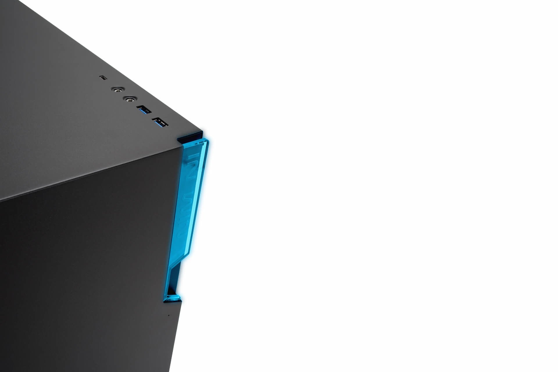 Caja Pc In Win Torre Atx 101c Negro Usb 3.1 Tipo C Y Rgb/Lateral Cristal Templado 3mm 1aciaa--000030